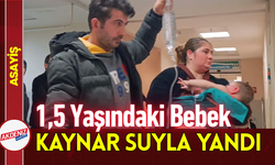 1,5 Yaşındaki Bebek Kaynar Suyla Yandı!