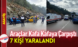 Araçlar Kafa Kafaya Çarpıştı: 7 Kişi Yaralandı!