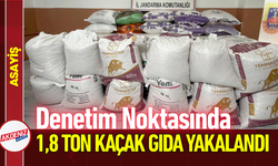 Denetim Noktasında 1,8 Ton Kaçak Gıda Yakalandı!