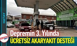Kırıkhan'da Depremzedelere Ücretsiz Akaryakıt Desteği