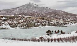 Göksun "Akdeniz'in Sibirya'sı" Su Kaynakları Buz Kesti