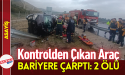 Kontrolden Çıkan Araç Bariyere Çarptı: 2 Kişi Öldü!