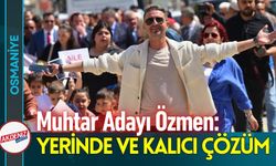 Muhtar Adayı Özmen: "Yerinde ve Kalıcı Çözüm"