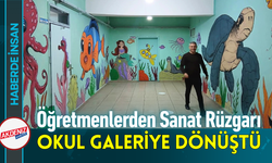 Öğretmenlerden Sanat Rüzgarı: Okul Galeriye Dönüştü!