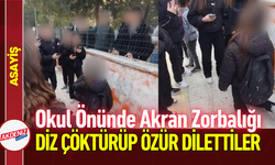Okul Önünde Akran Zorbalığı: Diz Çöktürüp Özür Dilettiler!