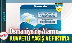Osmaniye Valiliğinden Kuvvetli Yağış Uyarısı