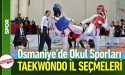 Osmaniye’de Okul Sporları Taekwondo Heyecanı
