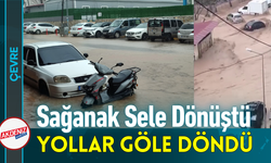 Sağanak Sele Dönüştü, Yollar Göle Döndü!