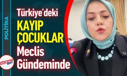 Türkiye'deki Kayıp Çocuklar Meclis Gündeminde