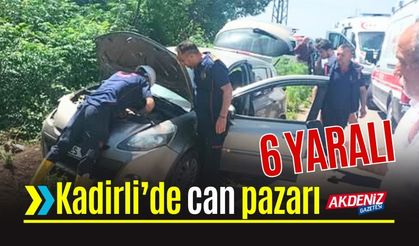 SON DAKİKA! Trafik kazasında 6 kişi yaralandı