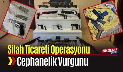 Silah Ticareti Operasyonunda Cephanelik Ele Geçirildi