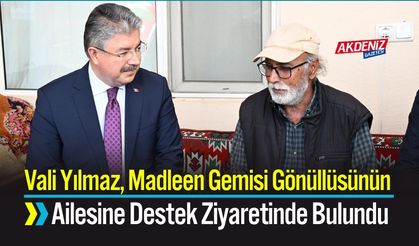Vali Yılmaz, Madleen Gemisi Gönüllüsünün Ailesine Destek Ziyaretinde Bulundu