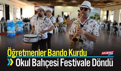 Öğretmenler Bando Kurdu; Okul Bahçesi Festivale Döndü