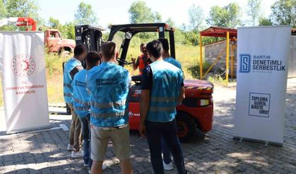 Bartın'da Forklift Eğitimi Kapsamında Usta-Çırak Buluşmaları