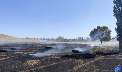 Çorum Sungurlu'da Saman Balyaları Kül Oldu