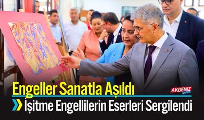 Engeller Sanatla Aşıldı; İşitme Engellilerin Eserleri Sergilendi