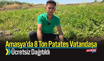Amasya’da 8 Ton Patates Vatandaşa Ücretsiz Dağıtıldı