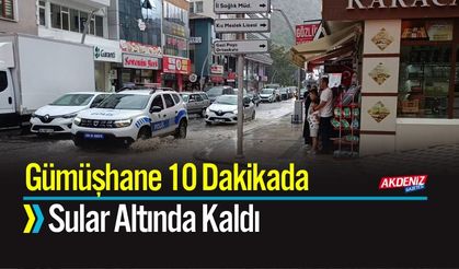 10 Dakikada Gümüşhane Sular Altında Kaldı