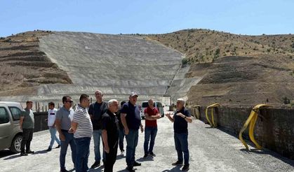 DSİ Bölge Müdürü Erkan, Başören Tekke Kavaklı Barajı’nda İncelemelerde Bulundu