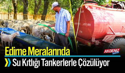 Edirne Meralarında Su Kıtlığı Tankerlerle Çözülüyor