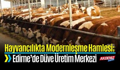 Edirne’de Hayvancılıkta Modernleşme Hamlesi