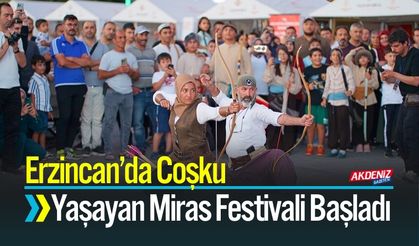 Erzincan Yaşayan Miras Festivali Coşkuyla Başladı