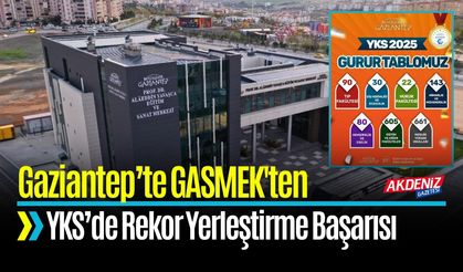 Gaziantep’te GASMEK'ten YKS’de Rekor Yerleştirme Başarısı