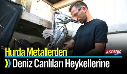 Hurda Metallerden Deniz Canlıları Heykellerine