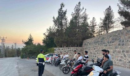 Kilis'te Motosiklet ve Motorlu Bisiklet Sürücülerine Denetim