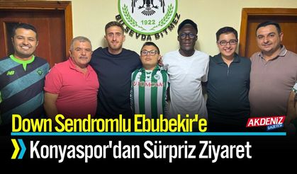 Down Sendromlu Ebubekir'e Konyaspor'dan Sürpriz Ziyaret