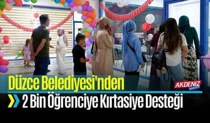 Düzce Belediyesi'nden 2 Bin Öğrenciye Kırtasiye Desteği