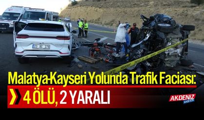 Malatya-Kayseri Karayolu’nda Trafik Faciası: 4 Can Kaybı