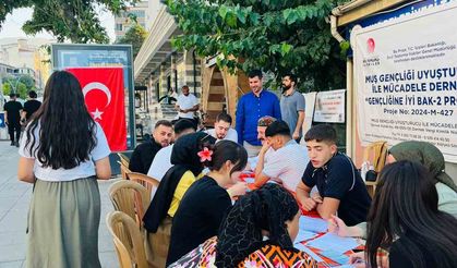 Muş’ta madde bağımlılığı ile ilgili mücadele sahada