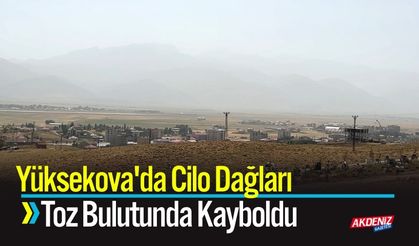 Yüksekova'da  Cilo Dağları Toz Bulutunda Kayboldu