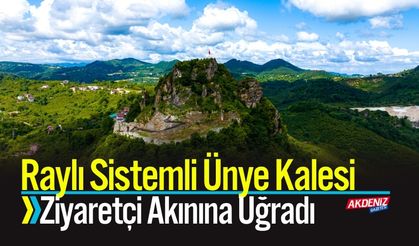 Raylı Sistemli Ünye Kalesi: Ziyaretçi Akınına Uğradı