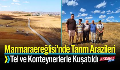 Marmaraereğlisi'nde Tarım Arazileri Konteynerlerle Kuşatıldı
