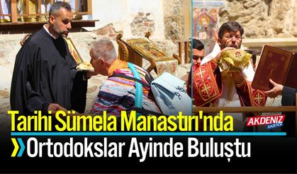 Tarihi Sümela Manastırı'nda Ortodokslar Ayinde Buluştu