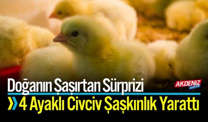 Doğanın Şaşırtan Sürprizi: 4 Ayaklı Civciv Şaşkınlık Yarattı