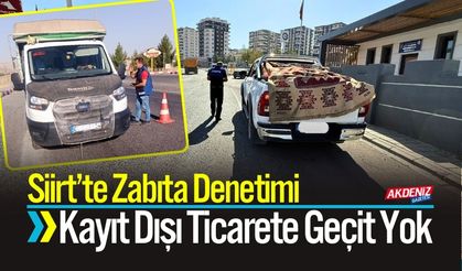 Siirt’te Sebze ve Meyve Taşıyan Araçlara Sıkı Denetim
