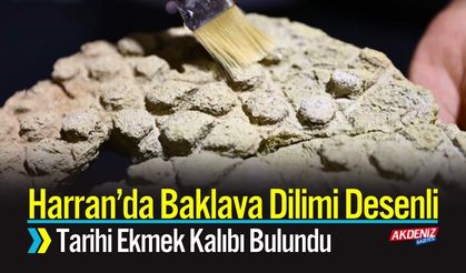 Harran’da Baklava Dilimi Desenli Tarihi Ekmek Kalıbı Bulundu