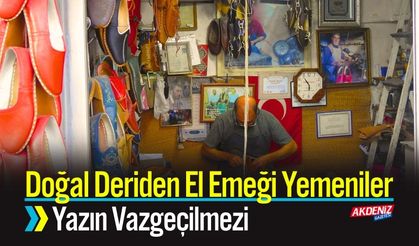 Doğal Deriden El Emeği Yemeniler Yazın Vazgeçilmezi