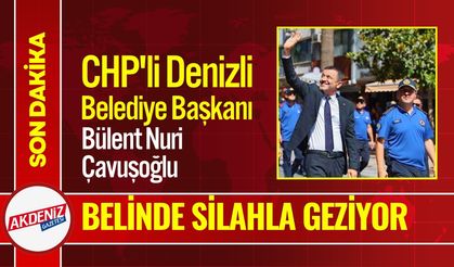 CHP'li Belediye Başkanı Belinde Silahla Programa Katıldı