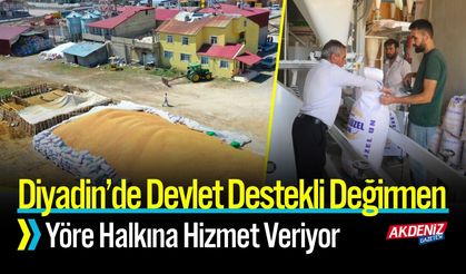 Devlet Destekli Değirmen Yöre Halkına Hizmet Veriyor