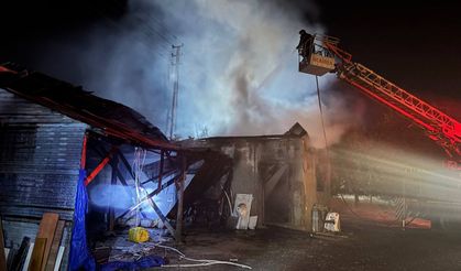 Erzincan’da müştemilat alevlere teslim oldu