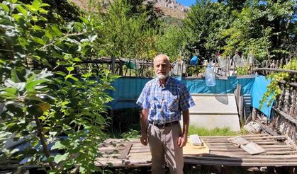 Ev ve bahçelere dadanan ayıları yetkililere şikâyet etti