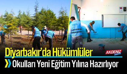 Diyarbakır’da Hükümlüler Okulları Eğitim Yılına Hazırlıyor