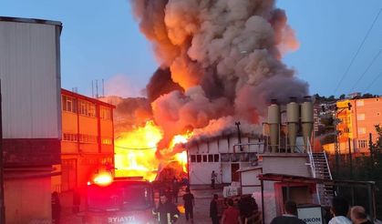 Konya’da silah fabrikasında korkutan yangın