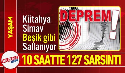Kütahya’da Deprem: 10 Saatte 127 Sarsıntı Kaydedildi