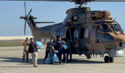 Rize'de Sel ve Heyelanlar; Helikopterle Yardım Seferberliği