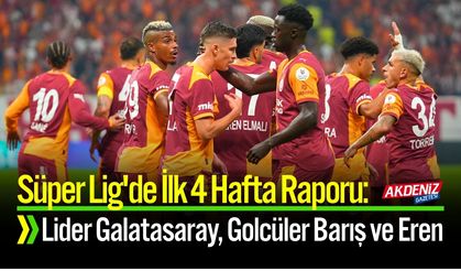 Süper Lig'de: Lider Galatasaray, Golcüler Barış ve Eren